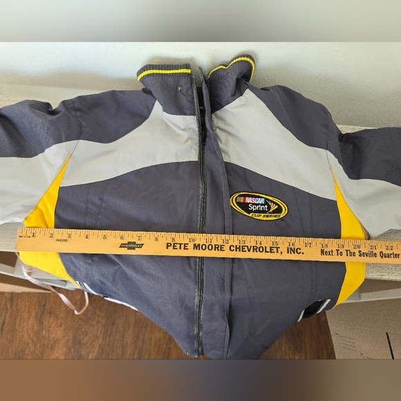Renegade Nascar Racing Sprint Jacket Mens Size Small polyester Brown spot on le - Picture 6 of 7